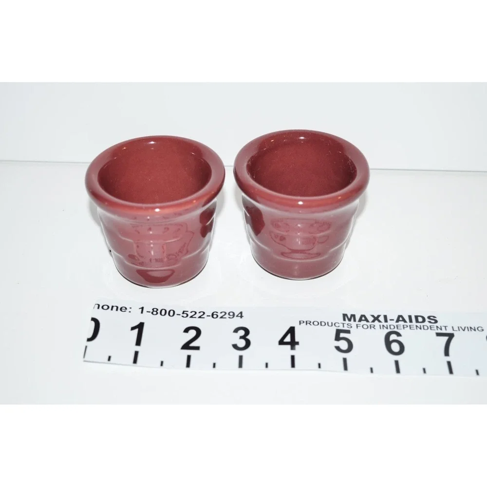 Longaberger‎ Burgundy paprika Mini Bowls set of 2 woven Traditions